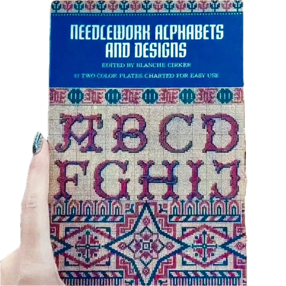 Needlework Alphabets and Designs Blanche Cirker Dover 1975 Embroidery Patterns